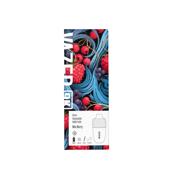 vazer 9k vape box mix berry